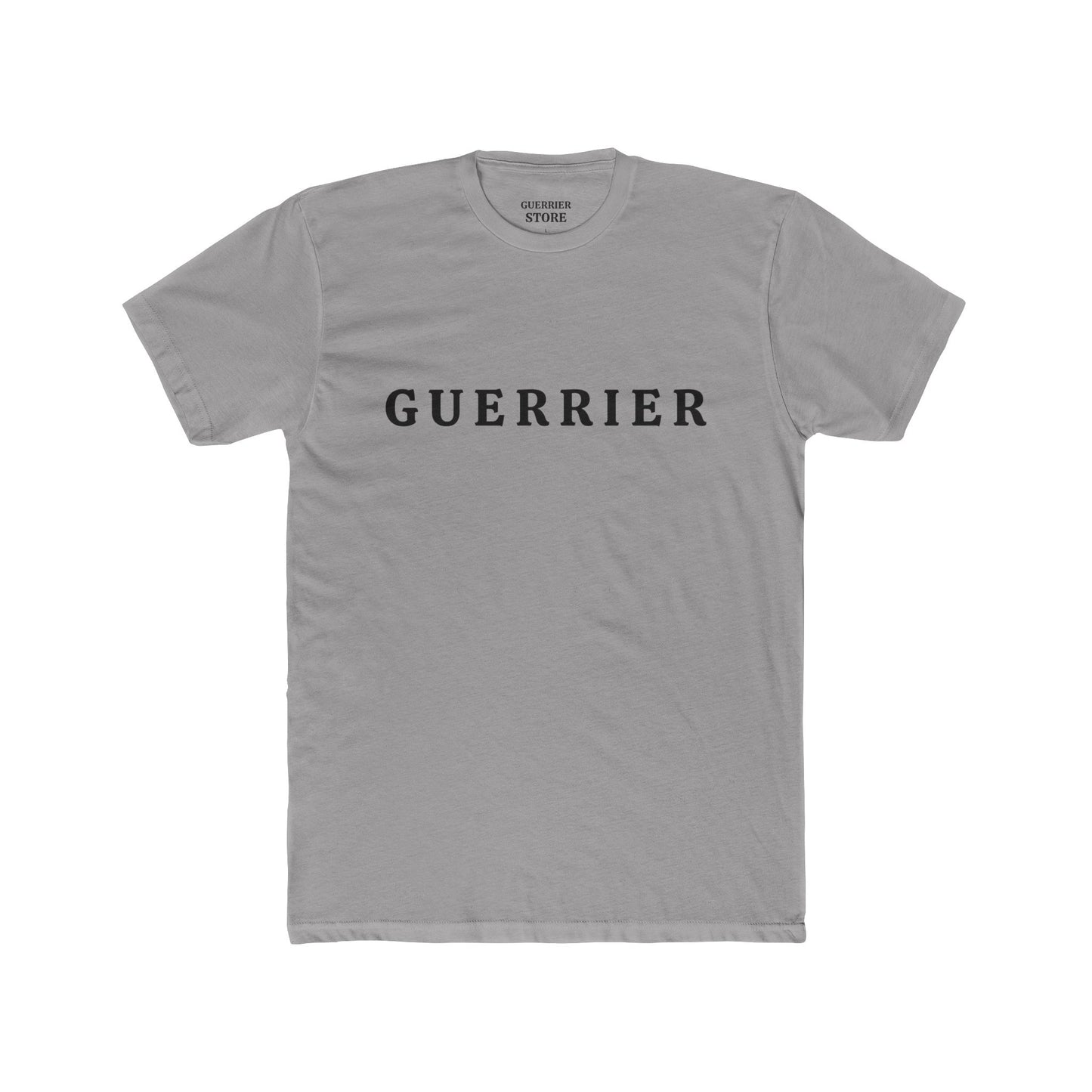 Guerrier Crew Tee — Minimalist French 'Guerrier' Graphic Shirt