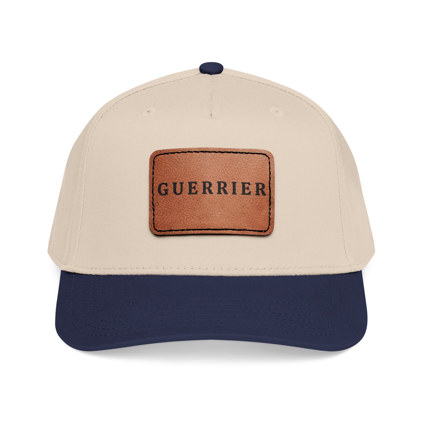Guerrier Leather Patch Baseball Cap