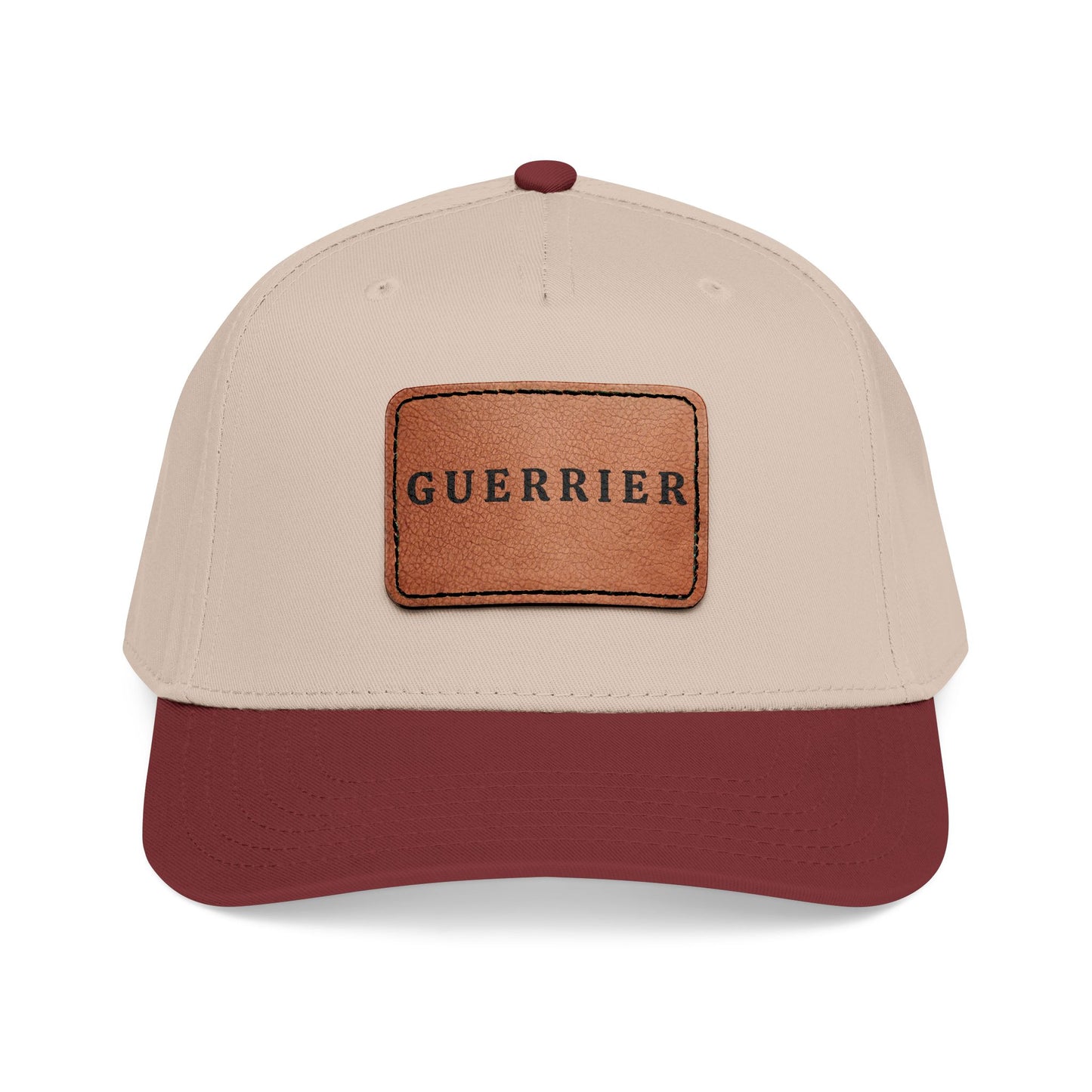 Guerrier Leather Patch Baseball Cap