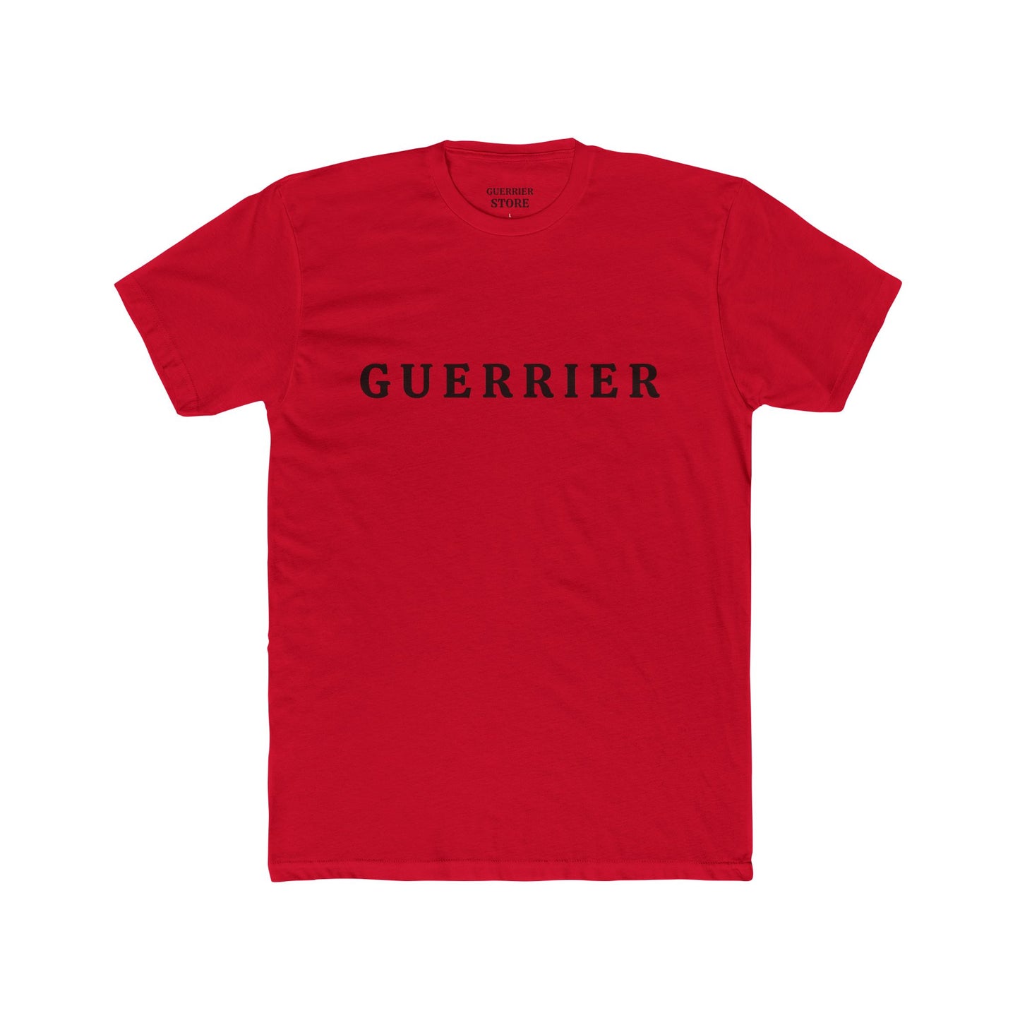 Guerrier Crew Tee — Minimalist French 'Guerrier' Graphic Shirt