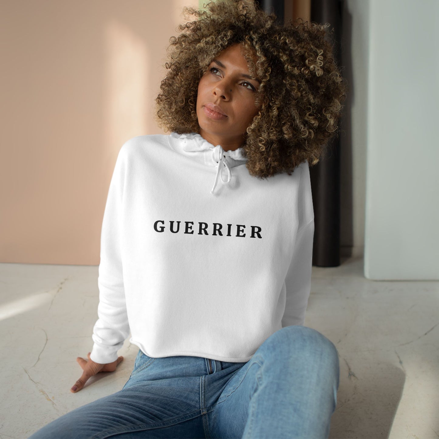 Guerrier Cropped Hoodie