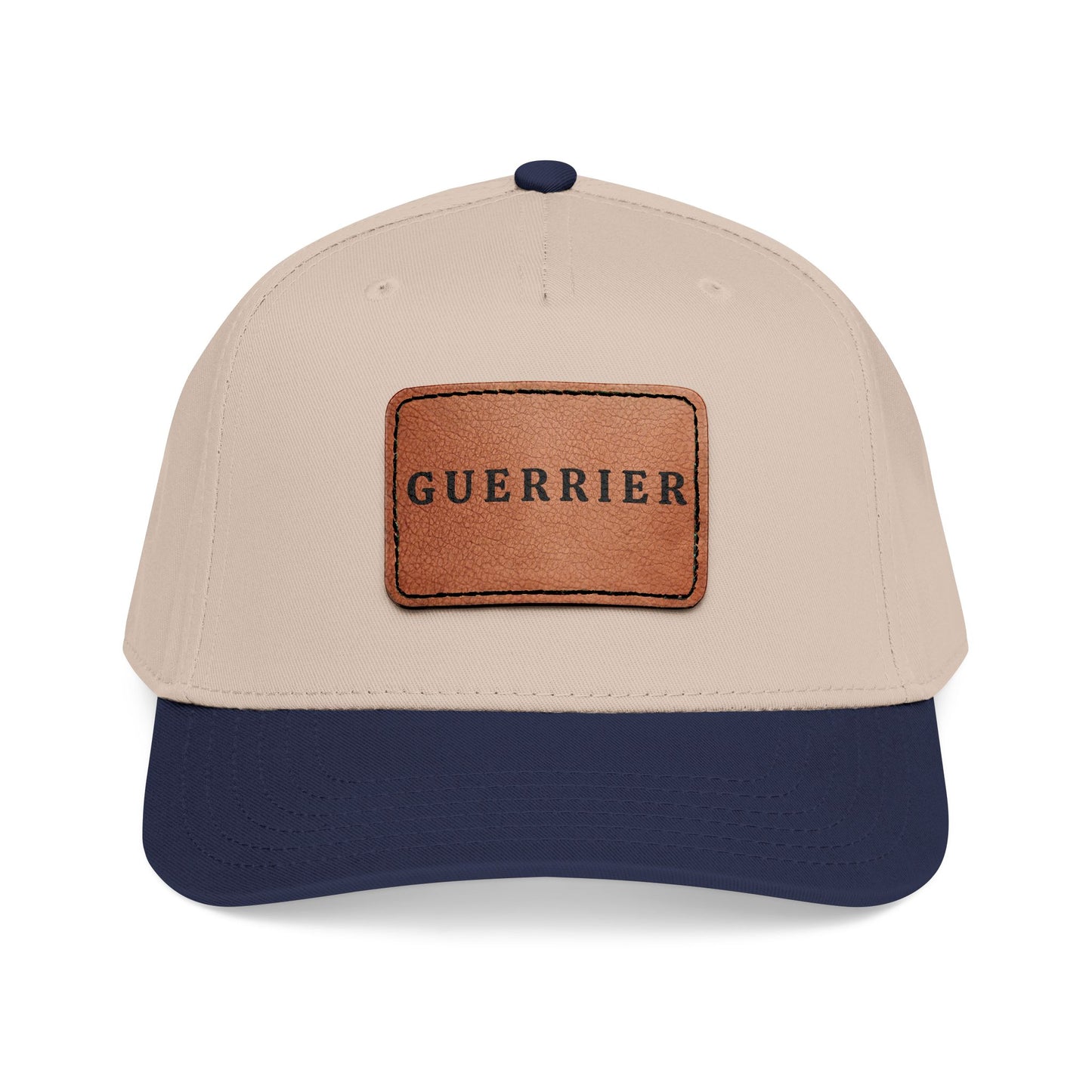 Guerrier Leather Patch Baseball Cap
