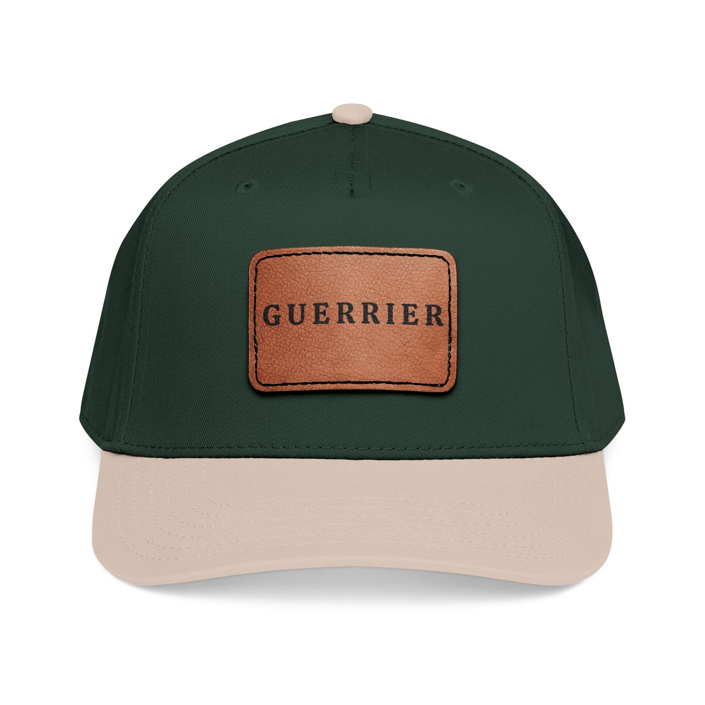 Guerrier Leather Patch Baseball Cap