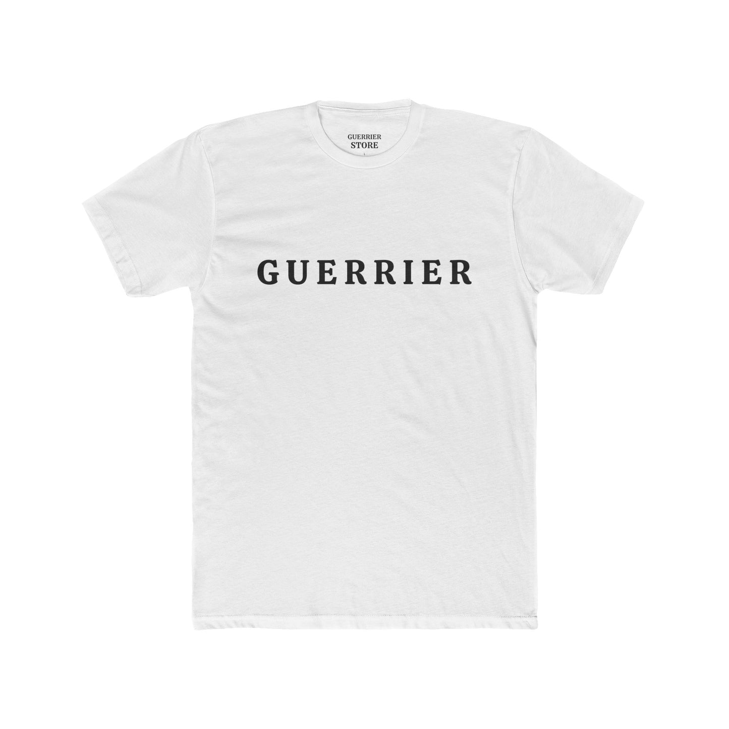 Guerrier Crew Tee — Minimalist French 'Guerrier' Graphic Shirt