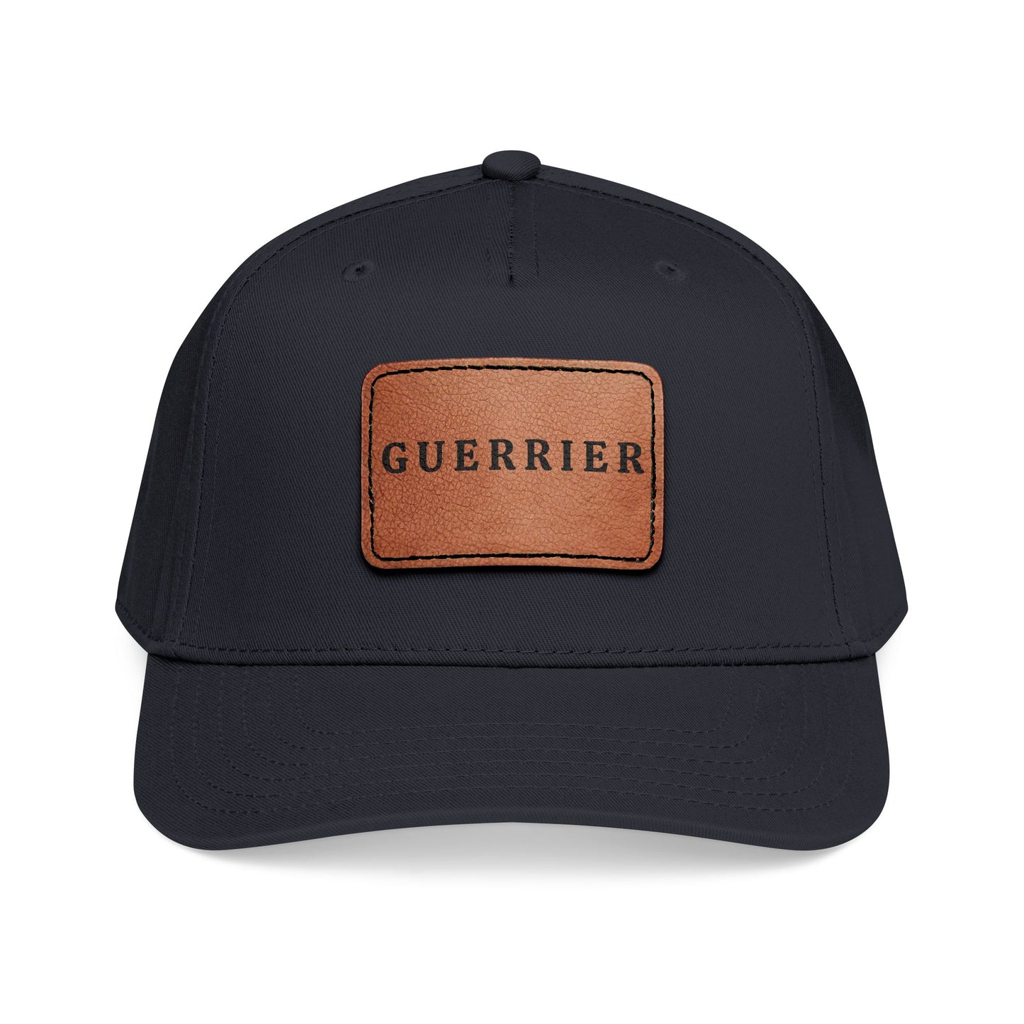 Guerrier Leather Patch Baseball Cap
