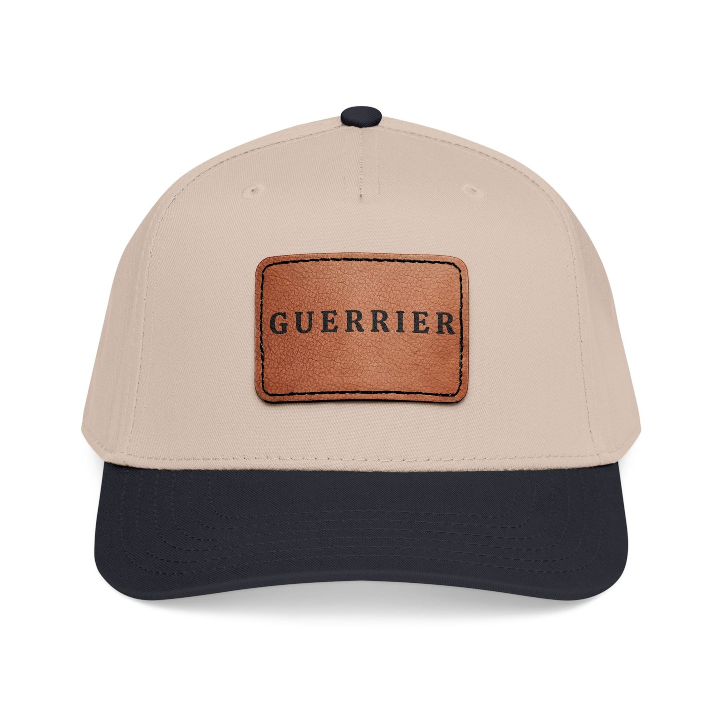 Guerrier Leather Patch Baseball Cap