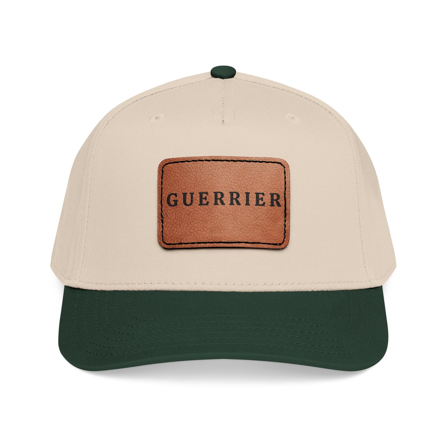 Guerrier Leather Patch Baseball Cap