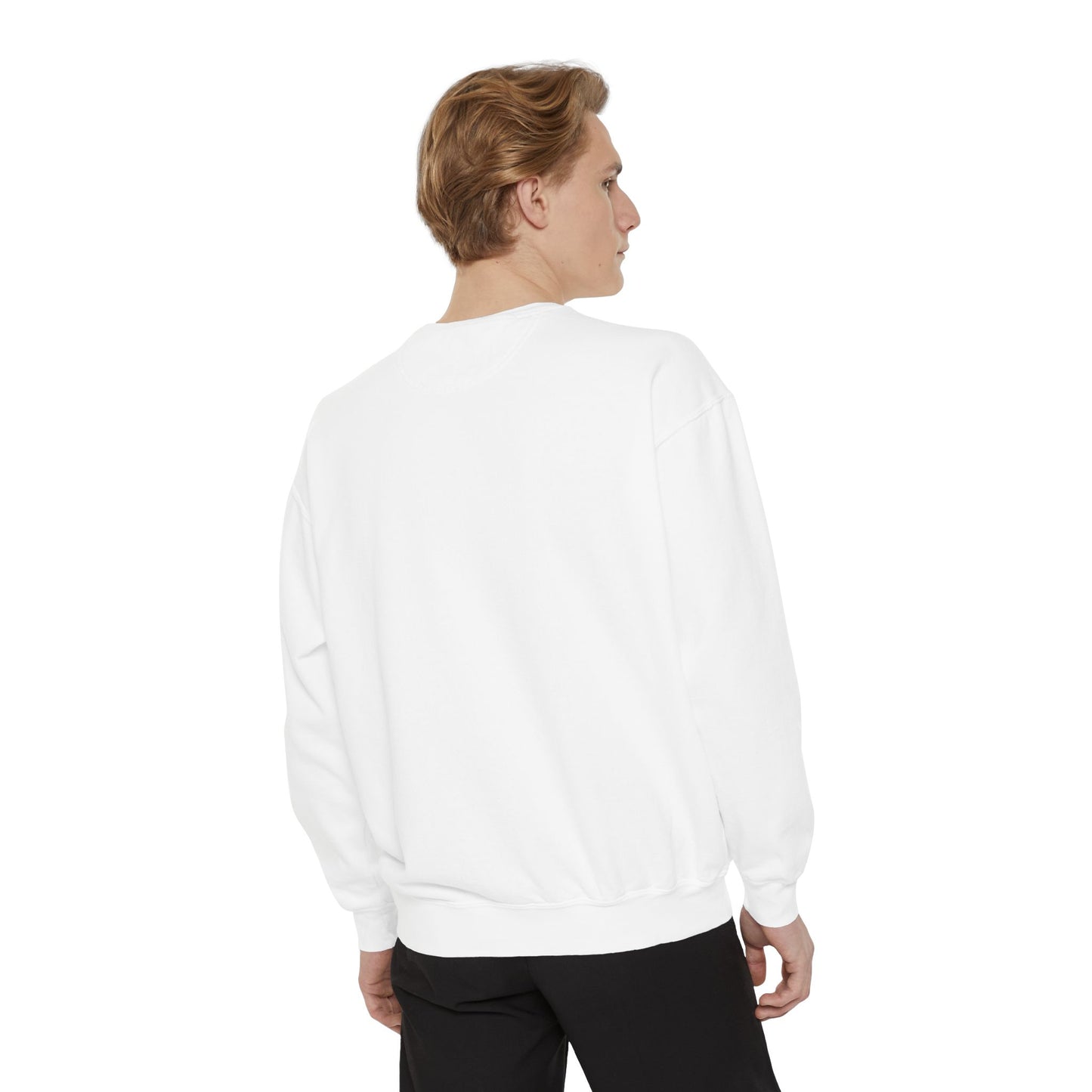 Guerrier Graphic Sweatshirt – Bold French 'Guerrier' Text Crewneck